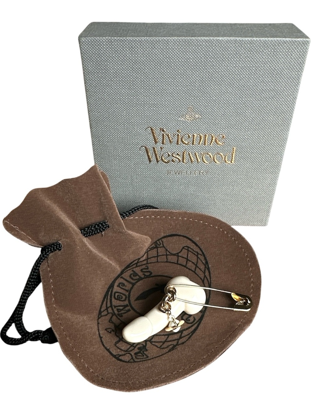 RARE Vivienne Westwood World’s End Penis Safety Pin Brooch - Picture 3 of 4